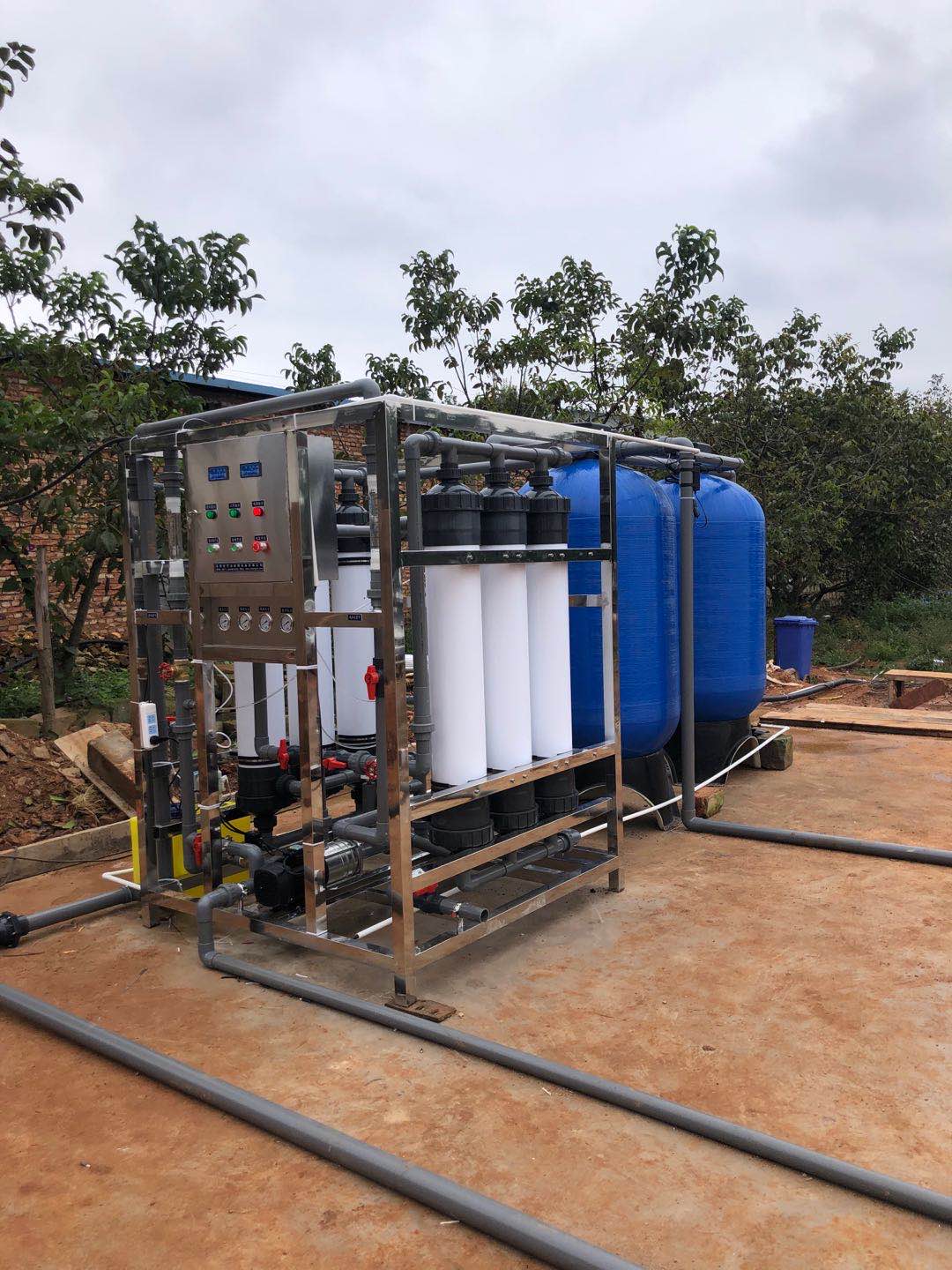 某養(yǎng)殖廠10T超濾安裝完成