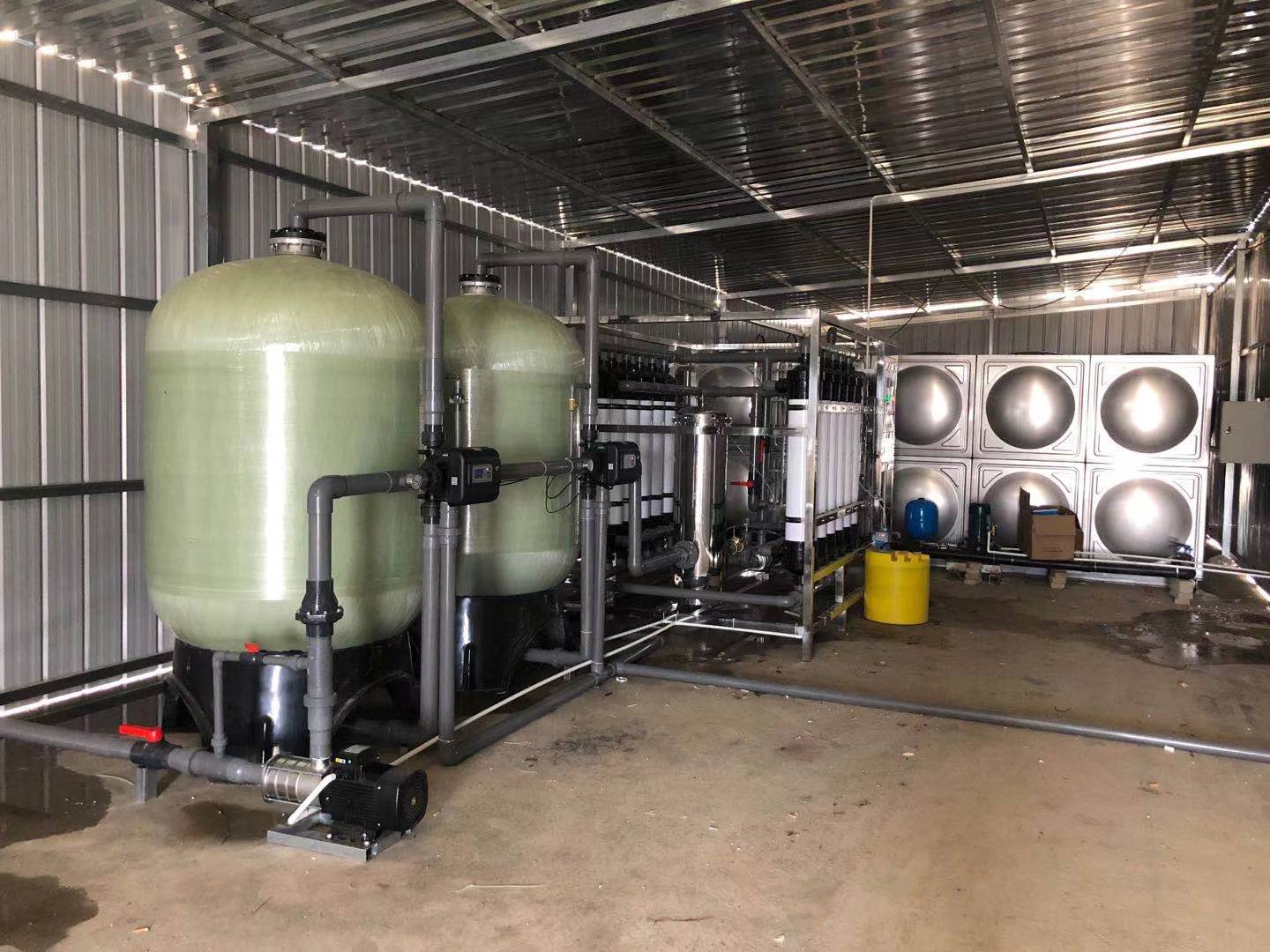 竹園某村20T超濾調(diào)試安裝完成